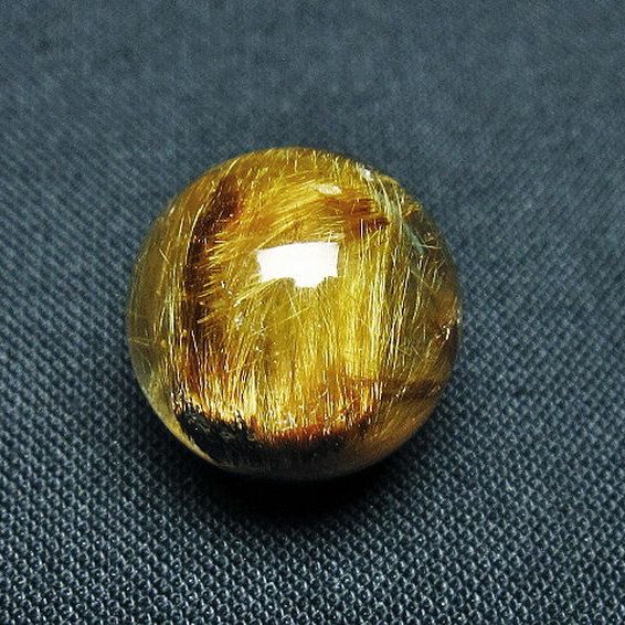 ゴールドタイチンルチル入り 水晶 丸玉 16mm [t145-2364]