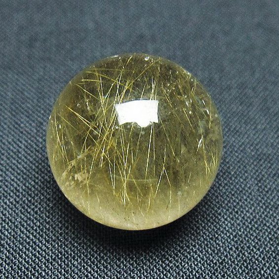 ゴールドタイチンルチル入り 水晶 丸玉 20mm [t145-2381]