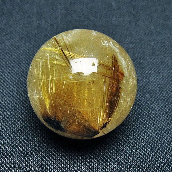 ゴールドタイチンルチル入り 水晶 丸玉 20mm [T145-2426]