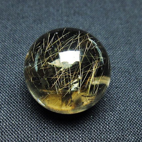 ゴールドタイチンルチル入り 水晶 丸玉 20mm [t145-2431]