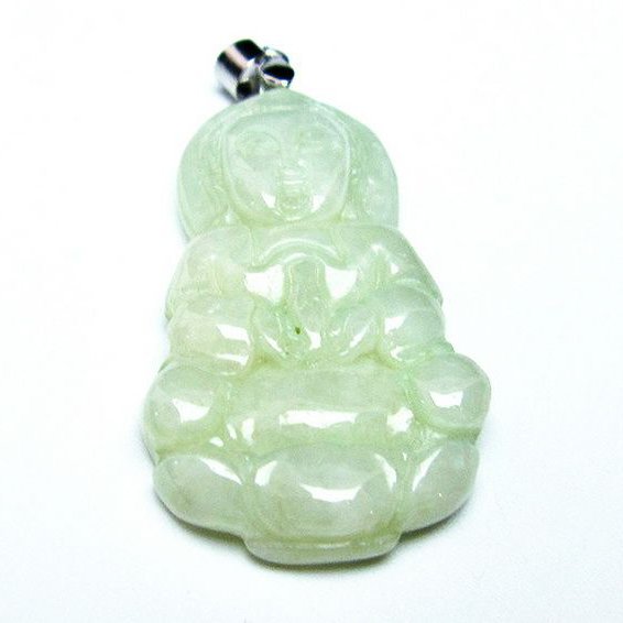 糸魚川翡翠観音 ペンダント [T146-3297]