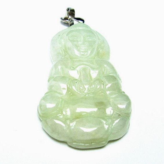 糸魚川翡翠観音 ペンダント [T146-3321]