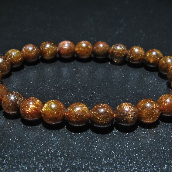 金針ルチル水晶 ブレスレット 8mm [t15-10286]