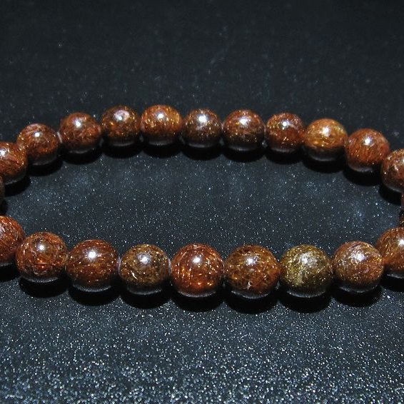 金針ルチル水晶 ブレスレット 9mm [T15-10304]