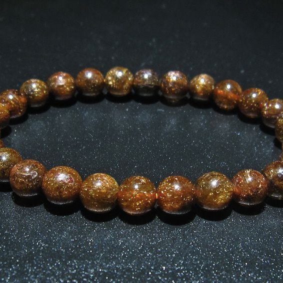 金針ルチル水晶 ブレスレット 8mm [t15-10338]