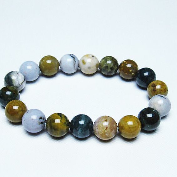 オーシャンジャスパー ブレスレット 12mm [T153-2977]