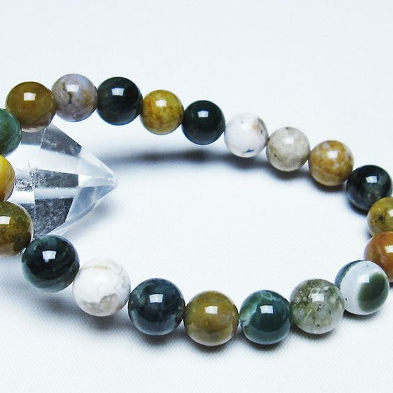 オーシャンジャスパー ブレスレット 9mm [t153-2984]