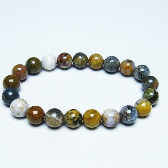 オーシャンジャスパー ブレスレット 9mm [T153-3021]