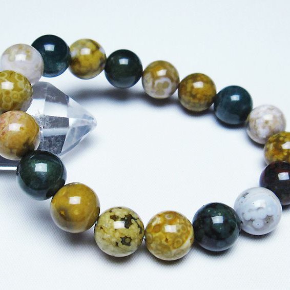 オーシャンジャスパー ブレスレット 12mm [t153-3080]