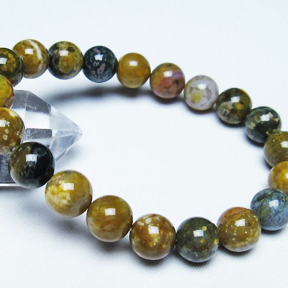 オーシャンジャスパー ブレスレット 10mm [t153-3103]