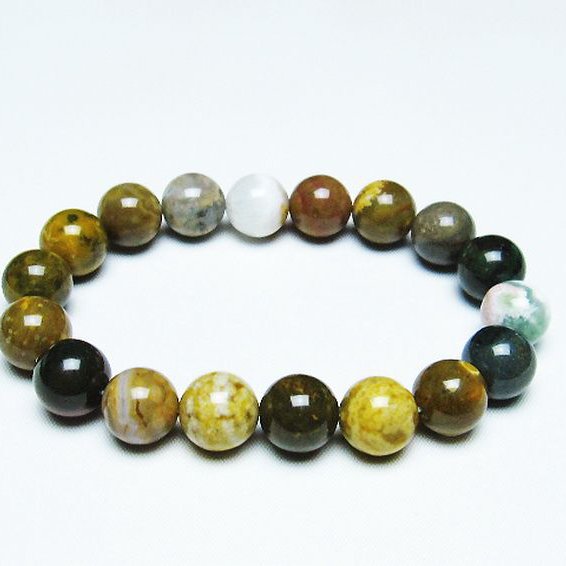 オーシャンジャスパー ブレスレット 12mm [T153-3201]