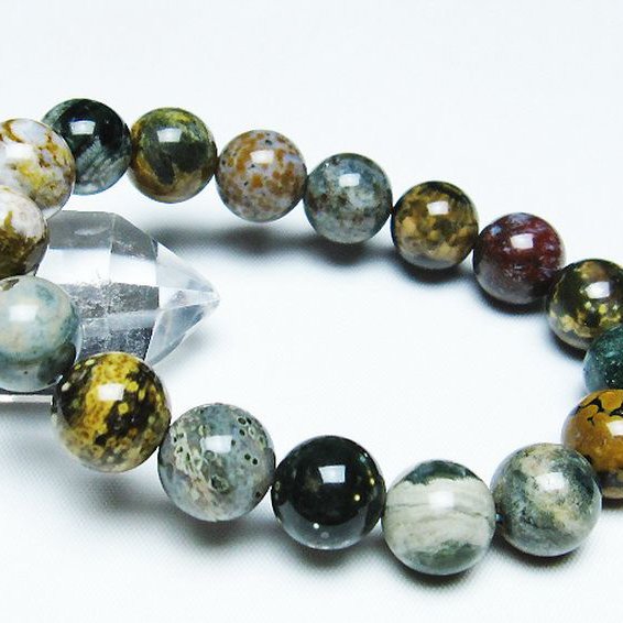 オーシャンジャスパー ブレスレット 12mm [t153-3203]