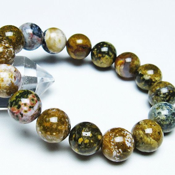 オーシャンジャスパー ブレスレット 13mm [t153-3214]