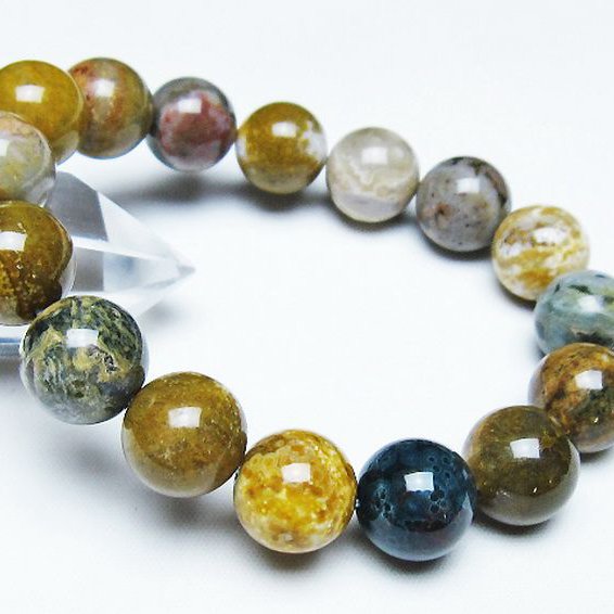 オーシャンジャスパー ブレスレット 13mm [t153-3346]