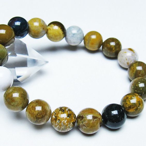 オーシャンジャスパー ブレスレット 12mm [T153-3357]