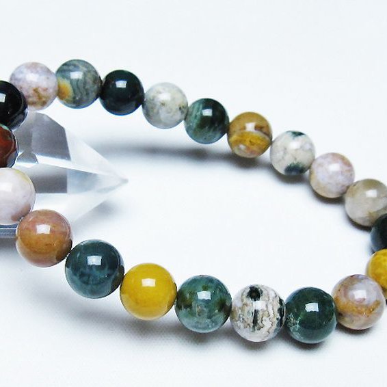 オーシャンジャスパー ブレスレット 9mm [t153-3382]