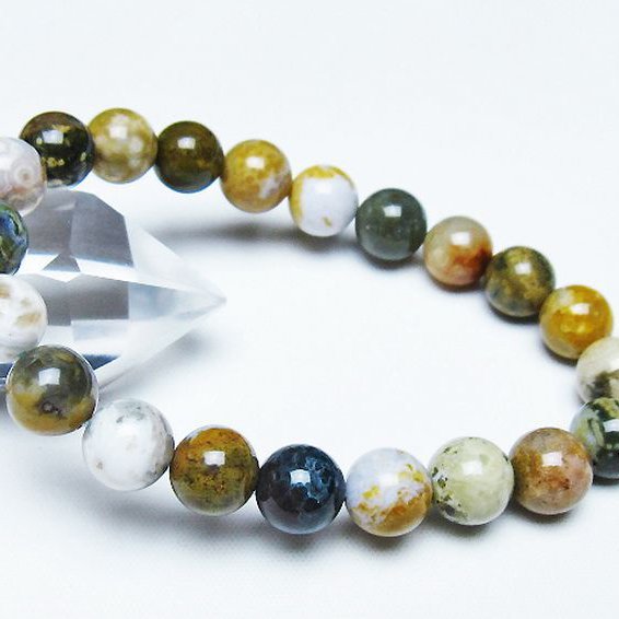 オーシャンジャスパー ブレスレット 9mm [T153-3383]