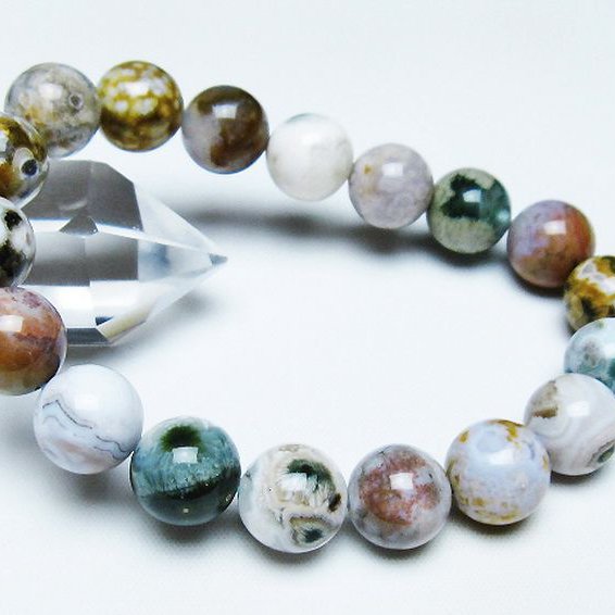 オーシャンジャスパー ブレスレット 12mm [T153-3414]