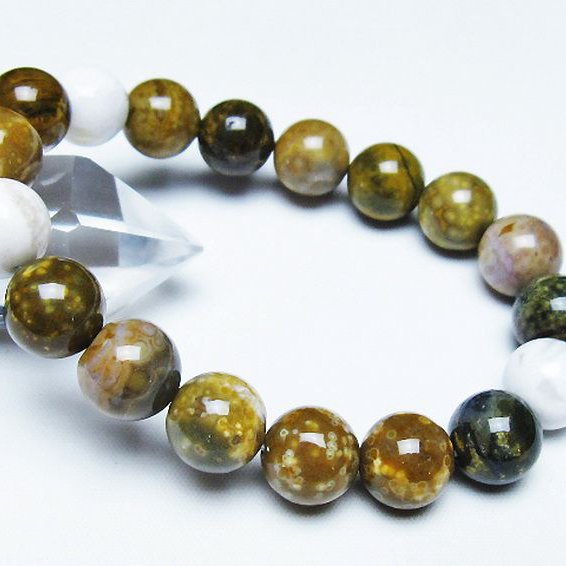 オーシャンジャスパー ブレスレット 12mm [t153-3425]