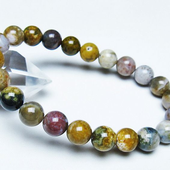 オーシャンジャスパー ブレスレット 9mm [T153-3427]