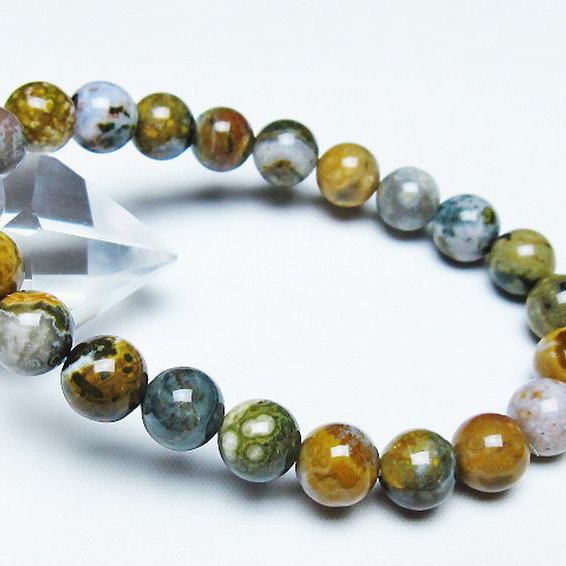 オーシャンジャスパー ブレスレット 9mm [t153-3439]