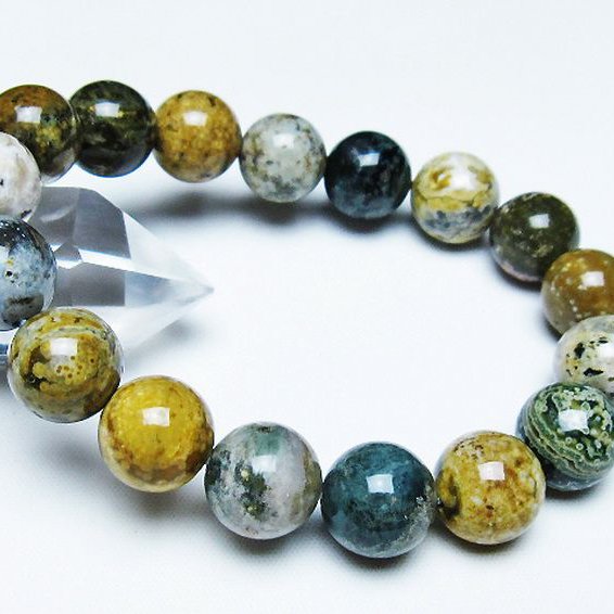 オーシャンジャスパー ブレスレット 13mm [T153-3444]