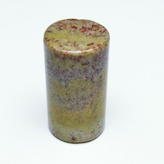 フォッシルコーラル 円柱形 タンブル（穴なし） 化石珊瑚[T155-2191]