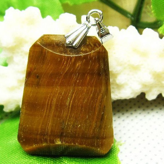 タイガーアイ※黄虎目石 ペンダント [T157-778]