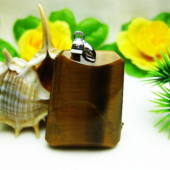 タイガーアイ※黄虎目石 ペンダント [T157-892]