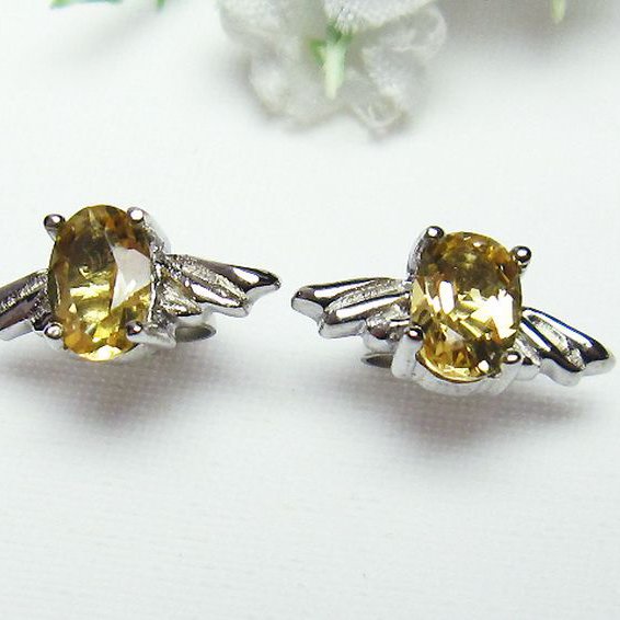 トルマリン天使ピアス[T158-6119]