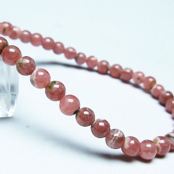 インカローズ ロードクロサイト ブレスレット 5mm [T16-15379]