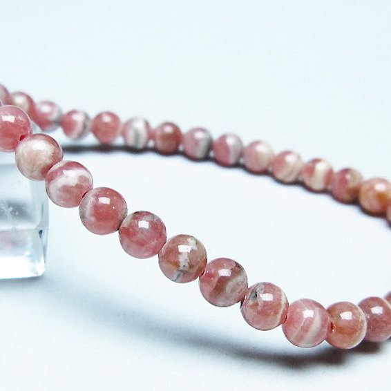 インカローズ ロードクロサイト ブレスレット 5mm [T16-15552]