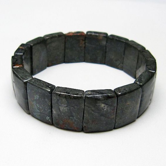 パイライト イン カルセドニー バングル [T160-1766]