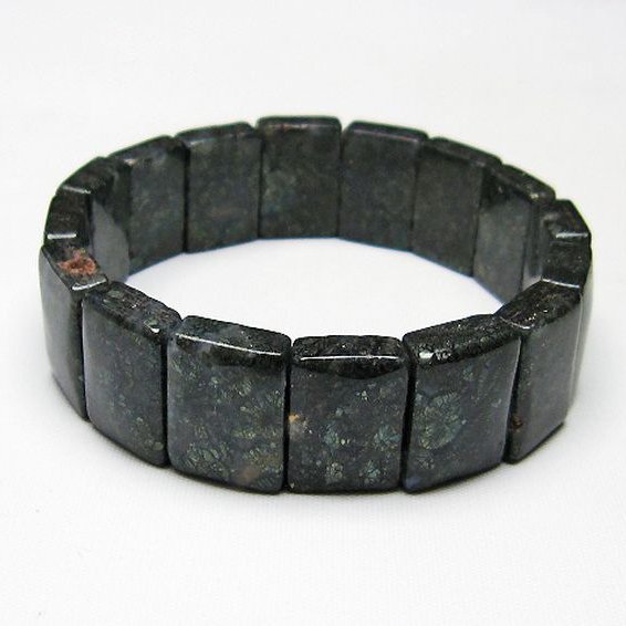 パイライト イン カルセドニー バングル [T160-1779]