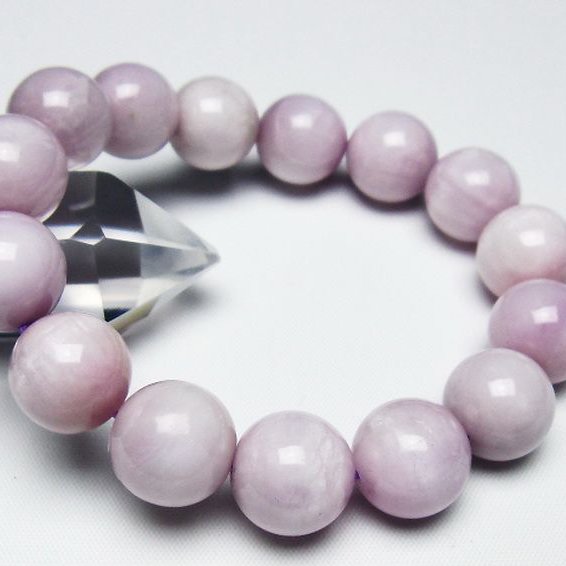 クンツァイト ブレスレット 14mm [t17-7222]