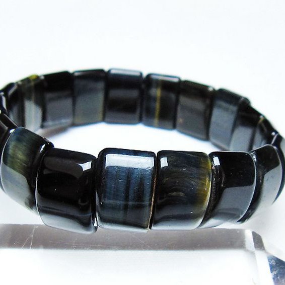 ブルータイガーアイ※青虎目石 バングル [t173-4987]