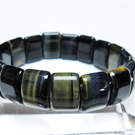 ブルータイガーアイ※青虎目石 バングル [t173-4988]
