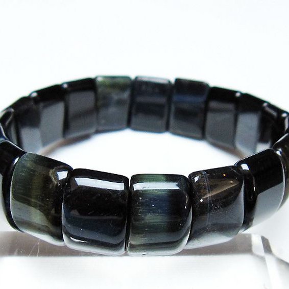 ブルータイガーアイ※青虎目石 バングル [T173-5017]