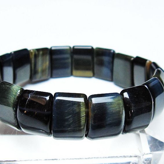 ブルータイガーアイ※青虎目石 バングル [T173-5033]