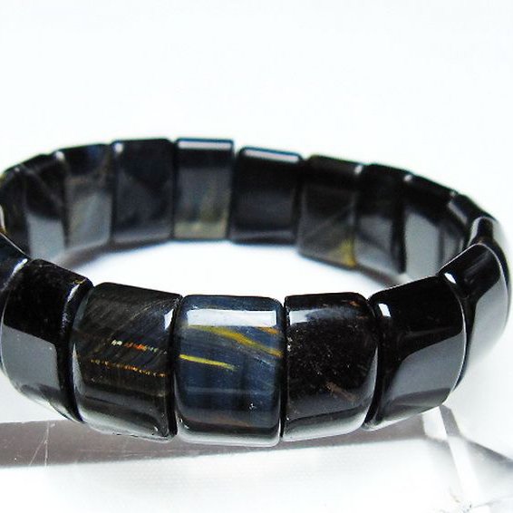 ブルータイガーアイ※青虎目石 バングル [t173-5038]