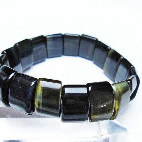 ブルータイガーアイ※青虎目石 バングル [T173-5090]
