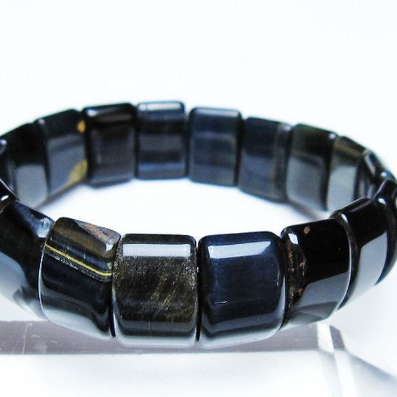 ブルータイガーアイ※青虎目石 バングル [t173-5092]