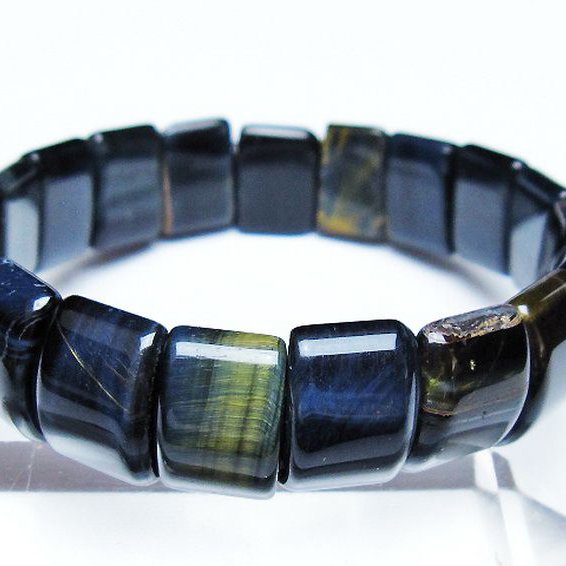 ブルータイガーアイ※青虎目石 バングル [T173-5116]