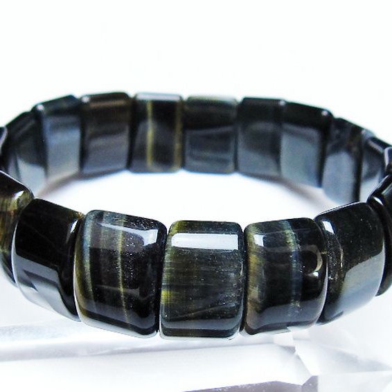 ブルータイガーアイ※青虎目石 バングル [t173-5134]