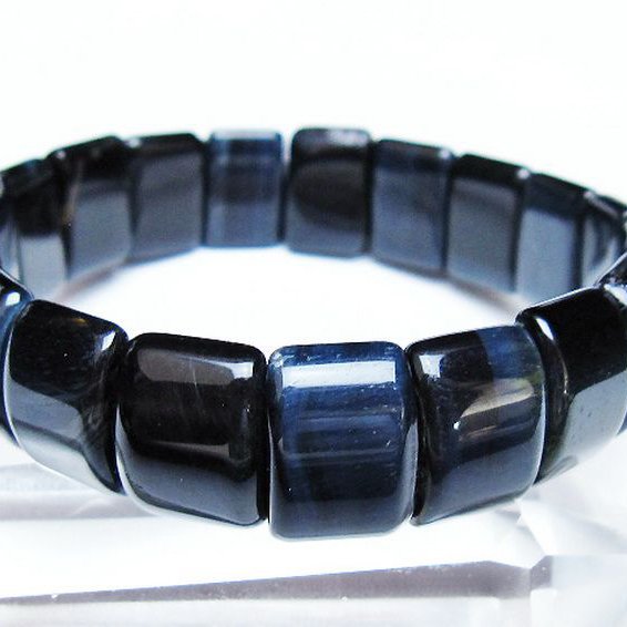 ブルータイガーアイ※青虎目石 バングル [T173-5141]