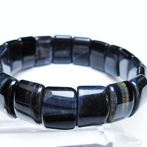 ブルータイガーアイ※青虎目石 バングル [T173-5144]