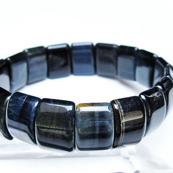 ブルータイガーアイ※青虎目石 バングル [T173-5149]