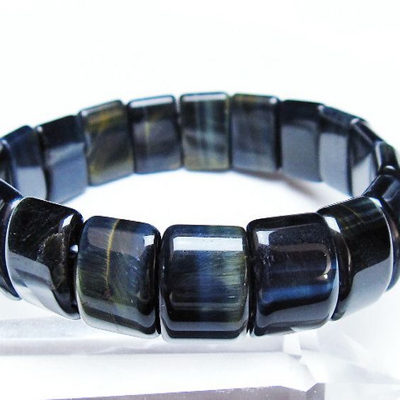 ブルータイガーアイ※青虎目石 バングル [T173-5178]