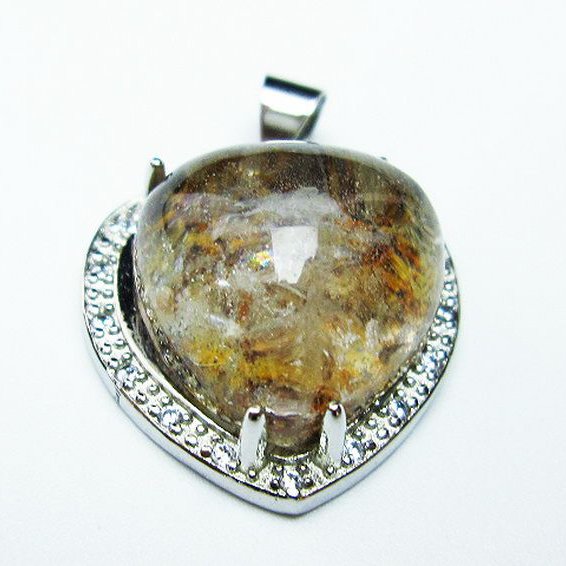 ガーデン水晶 ペンダント [t175-1648]