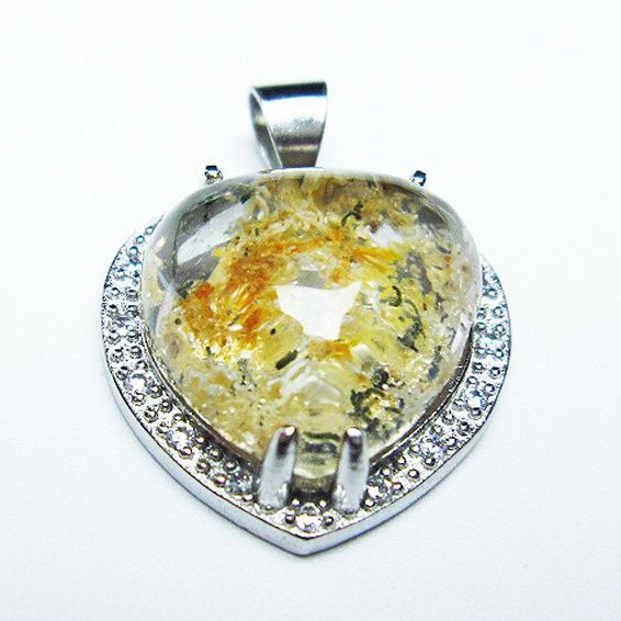 ガーデン水晶 ペンダント [t175-1782]